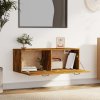 Nástěnná skříňka kouřový dub 100x36,5x35 cm kompozitní dřevo 817612