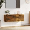 Nástěnná skříňka kouřový dub 100x36,5x35 cm kompozitní dřevo 817612