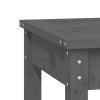 Zahradní lavice šedá 109 x 44 x 45 cm masivní borové dřevo 824006