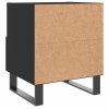 Noční stolky 2 ks černé 40 x 35 x 47,5 cm kompozitní dřevo 827487