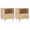 Noční stolky 2 ks dub sonoma 40 x 35 x 47,5 cm kompozitní dřevo 827395