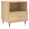 Noční stolky 2 ks dub sonoma 40 x 35 x 47,5 cm kompozitní dřevo 827395