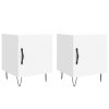 Noční stolky 2 ks bílé 40 x 40 x 50 cm kompozitní dřevo 827549