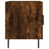 Noční stolek kouřový dub 40 x 40 x 50 cm kompozitní dřevo 827606