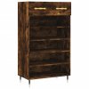 Botník kouřový dub 60 x 35 x 105 cm kompozitní dřevo 829593