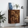 Nástěnná skříňka kouřový dub 69,5 x 34 x 90 cm kompozitní dřevo 830401