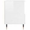 Noční stolky 2 ks lesklé bílé 40 x 35 x 50 cm kompozitní dřevo 830609