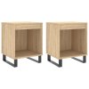 Noční stolky 2 ks dub sonoma 40 x 35 x 50 cm kompozitní dřevo 830739
