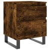 Noční stolek kouřový dub 40 x 35 x 50 cm kompozitní dřevo 830694