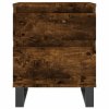Noční stolek kouřový dub 40 x 35 x 50 cm kompozitní dřevo 830694