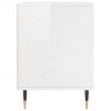 Noční stolky 2 ks lesklé bílé 40 x 35 x 50 cm kompozitní dřevo 830705