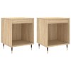 Noční stolky 2 ks dub sonoma 40 x 35 x 50 cm kompozitní dřevo 830707