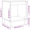 Noční stolky 2 ks dub sonoma 40 x 35 x 50 cm kompozitní dřevo 830707