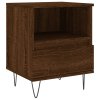 Noční stolky 2 ks hnědý dub 40 x 35 x 50 cm kompozitní dřevo 830635