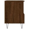 Noční stolky 2 ks hnědý dub 40 x 35 x 50 cm kompozitní dřevo 830635