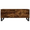 Konferenční stolek kouřový dub 90x50x36,5 cm kompozitní dřevo 830817