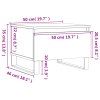 Konferenční stolky 2 ks lesklé bílé 50x46x35cm kompozitní dřevo 830881