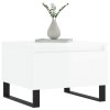 Konferenční stolky 2 ks lesklé bílé 50x46x35cm kompozitní dřevo 830881