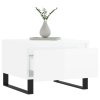 Konferenční stolky 2 ks lesklé bílé 50x46x35cm kompozitní dřevo 830881