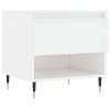 Konferenční stolky 2 ks lesklé bílé 50x46x50cm kompozitní dřevo 830897