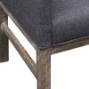 Lavice s polstrovanou poduškou textil kaučukovník tmavě šedá 241664