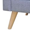 3místná pohovka textil světle šedá 242219