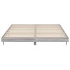 Rám postele šedý sonoma 140 x 200 cm kompozitní dřevo 832251