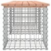 Zahradní lavice gabionový design 203x44x42 cm masivní douglaska 834342