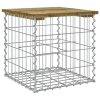 Zahradní lavice gabionový design 43 x 44 x 42 cm borové dřevo 834337