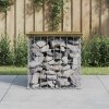 Zahradní lavice gabionový design 43 x 44 x 42 cm borové dřevo 834337