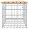 Zahradní lavice gabionový design 83x44x42 cm masivní borovice 834356