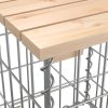 Zahradní lavice gabionový design 83x44x42 cm masivní borovice 834356