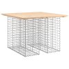 Zahradní lavice gabionový design 100x102x72 cm masivní borovice 834368