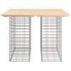 Zahradní lavice gabionový design 100x102x72 cm masivní borovice 834368