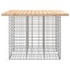 Zahradní lavice gabionový design 100x102x72 cm masivní borovice 834368