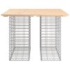 Zahradní stůl gabionový design 100 x 102 x 72 cm masivní borovice 834368