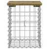 Zahradní lavice gabionový design 33 x 31 x 42 cm borové dřevo 834328