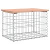 Zahradní lavice gabionový design 63x44x42 cm masivní douglaska 834354