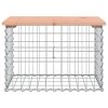 Zahradní lavice gabionový design 63x44x42 cm masivní douglaska 834354