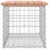 Zahradní lavice gabionový design 63x44x42 cm masivní douglaska 834354