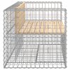 Zahradní lavice gabionový design 143x71x65,5cm masivní borovice 834377