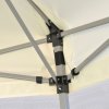 Šestiúhelníkový party stan s 6 stěnami krémově bílý 3,6 x 3,1 m 42109