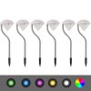 Solární zahradní LED svítidla 6 ks 9 x 7,8 x 29,5 cm 42341