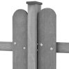 Laťkový plot se sloupky 3 ks WPC 600 x 60 cm 42826