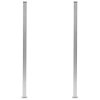 Plotové sloupky 2 ks hliník 185 cm 49076
