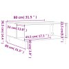 Konferenční stolek bílý 80 x 80 x 36,5 cm kompozitní dřevo 830772