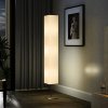 Stojací lampa s ocelovým stojánkem béžová 170 cm 60262