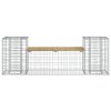 Zahradní lavice gabionový design 183x41x60,5 cm borové dřevo 834389