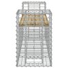Zahradní lavice gabionový design 183x41x60,5 cm borové dřevo 834389