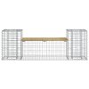 Zahradní lavice gabionový design 183x41x60,5 cm borové dřevo 834389